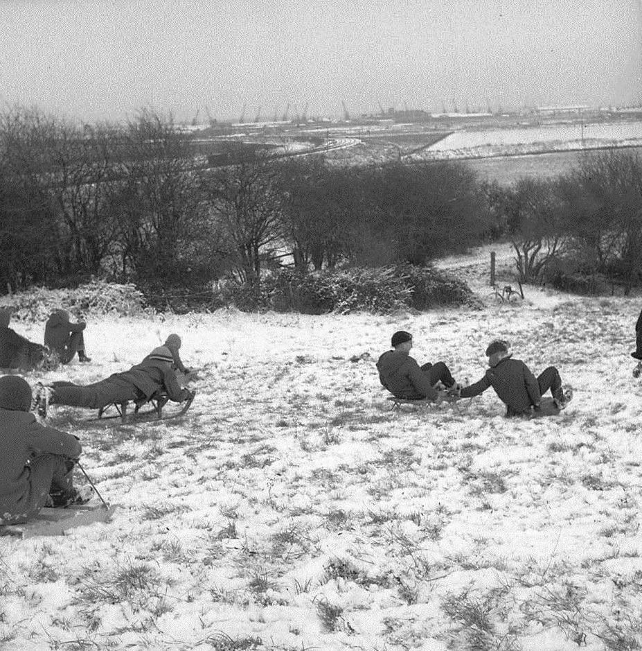 Sledging down the hangings