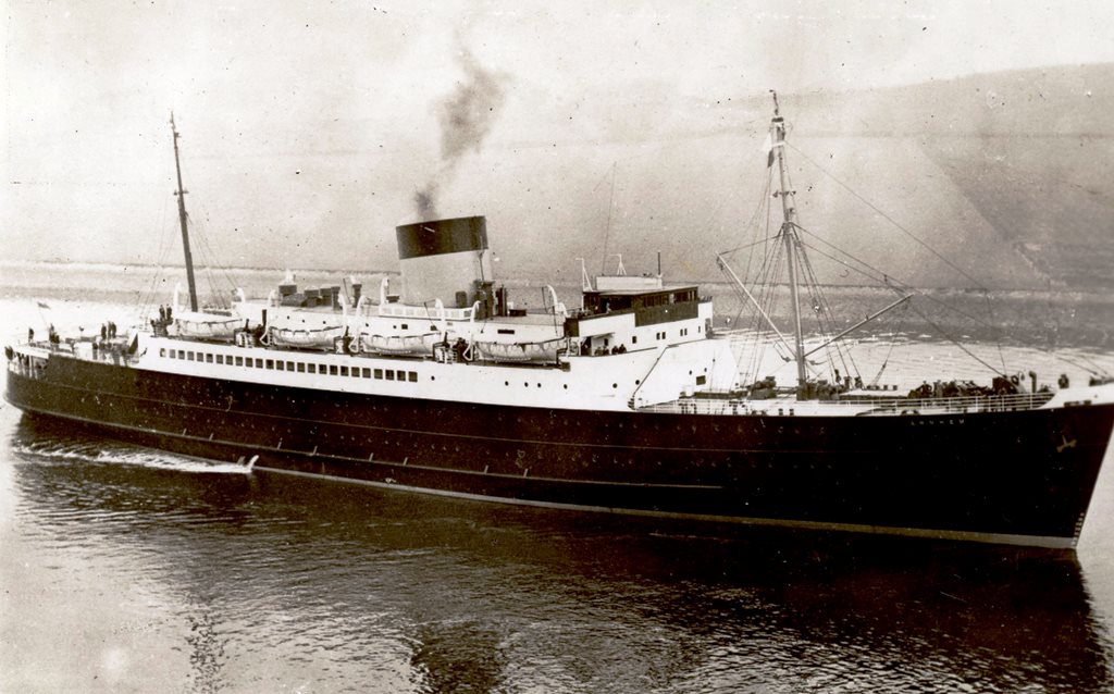 The "Brian Boroime" at Belfast c1989 Ship Photo